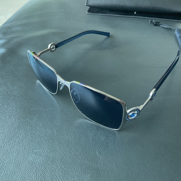 BOUCHERON Sunglasses Blue/White Metal frame With Rhinestones main image 6